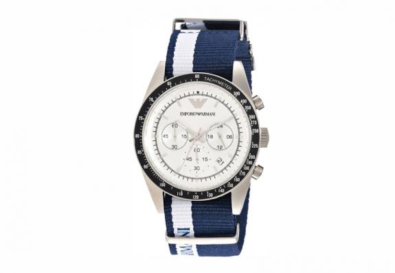 Watch strap Armani Ar6108.BL Nylon/perlon Blue 23mm