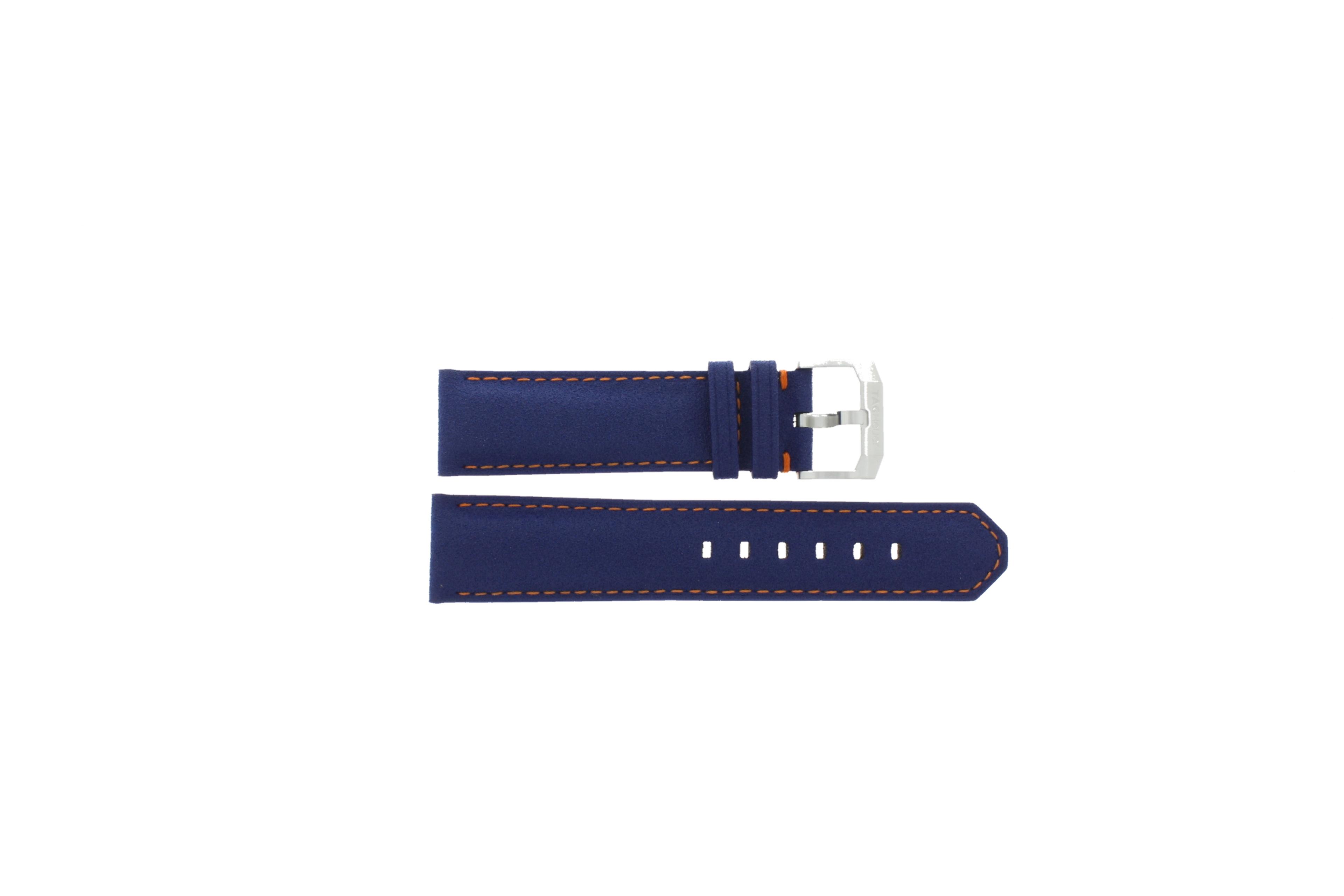 Watch strap Tag Heuer CAZ101N / BC0933 Leather Blue 21.5mm