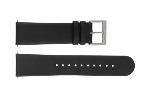 Watch strap Mondaine BM20005 Leather Black 22mm