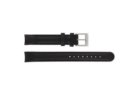 Watch strap Mondaine BM20014 Leather Black 14mm