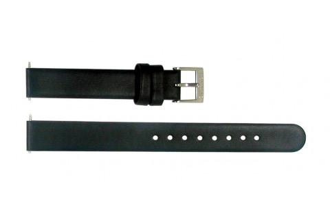 Watch strap Mondaine BM20021 Leather Black 12mm