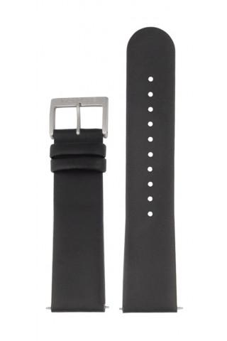 Watch strap Mondaine BM20103 / BM20108 Leather Black 22mm