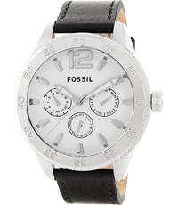 Watch strap Fossil BQ1162 Leather Black 22mm