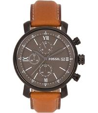 Watch strap Fossil BQ2045 Leather Brown 20mm