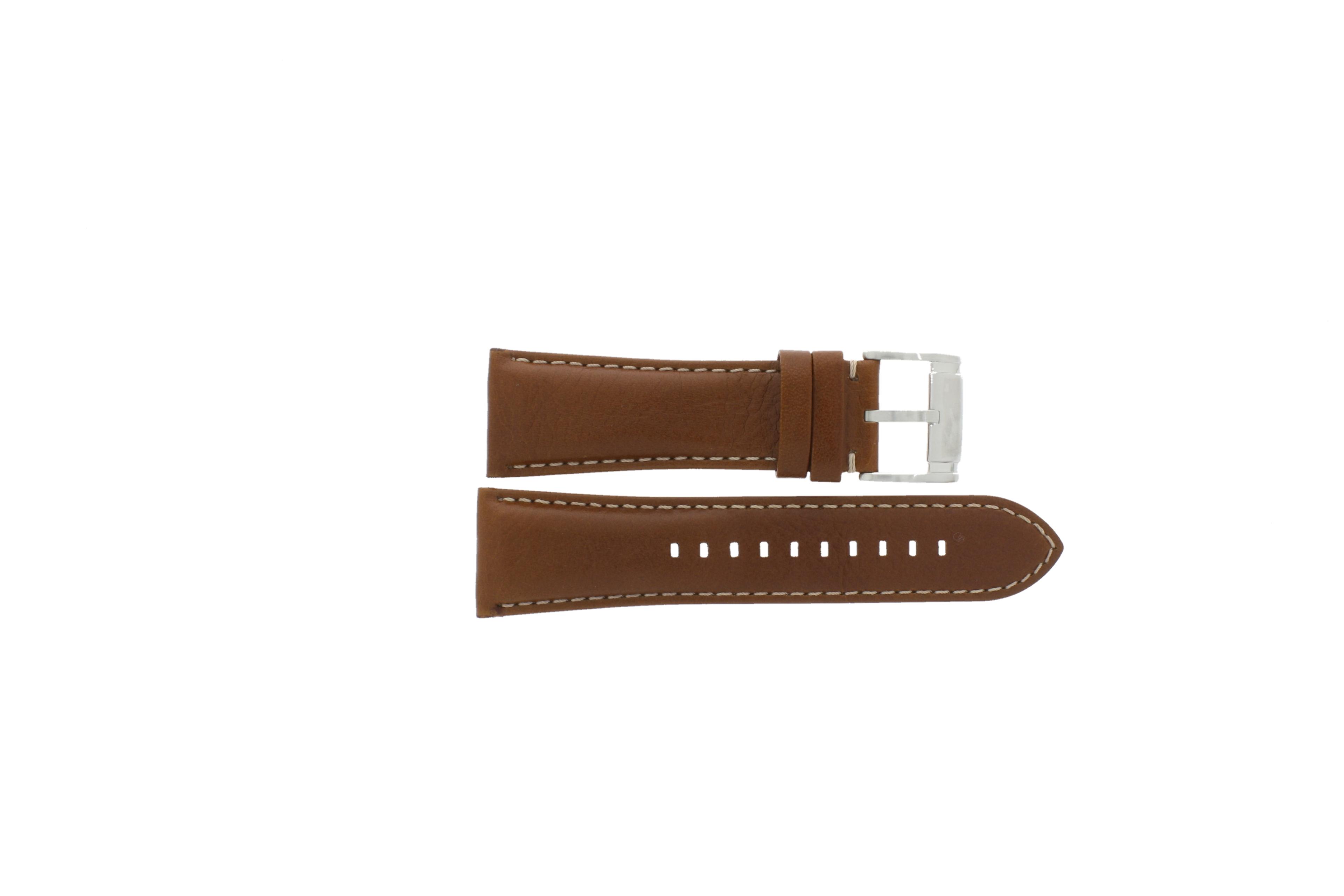 Watch strap Fossil BQ2088 Leather Cognac 26mm