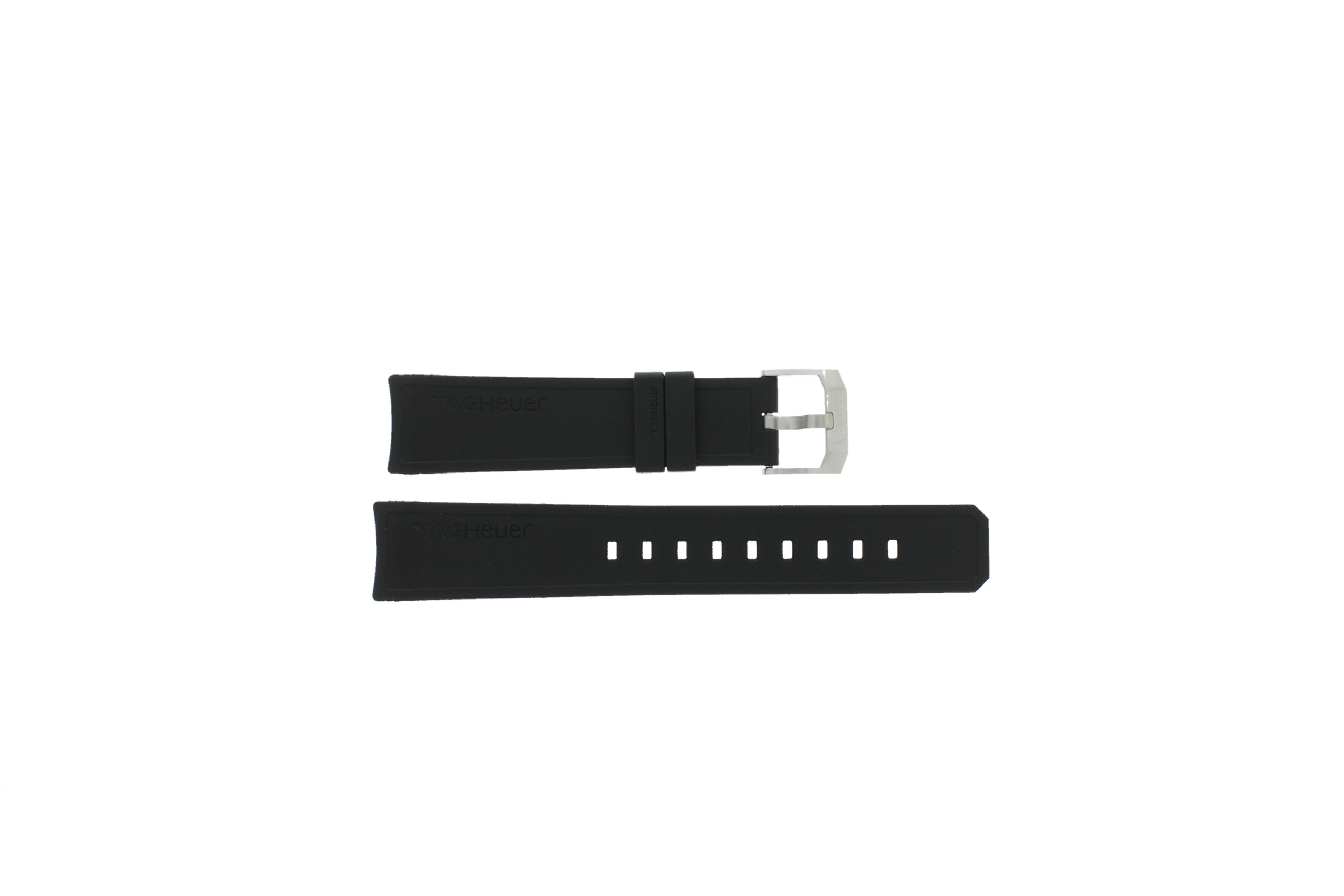 Watch strap Tag Heuer WAF1110 / WAF1112 / BT0709 Rubber Black 20mm