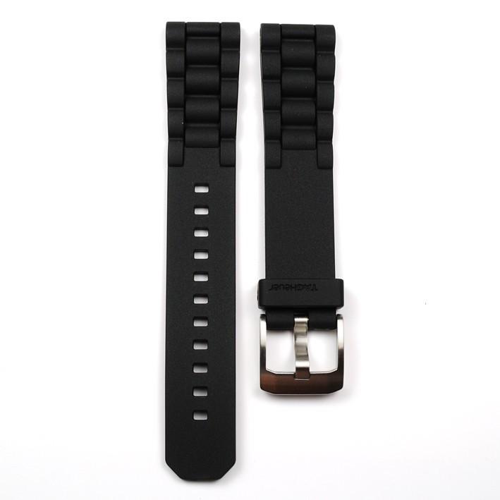 Watch strap Tag Heuer BT0711 / BT0707 / WAC1210 / WAC1211 Rubber Black 17mm