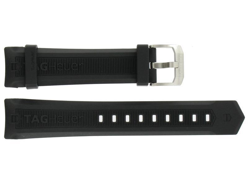 Watch strap Tag Heuer CAF101E-EWZ5762 / CAF1010 Silicone Black 21mm