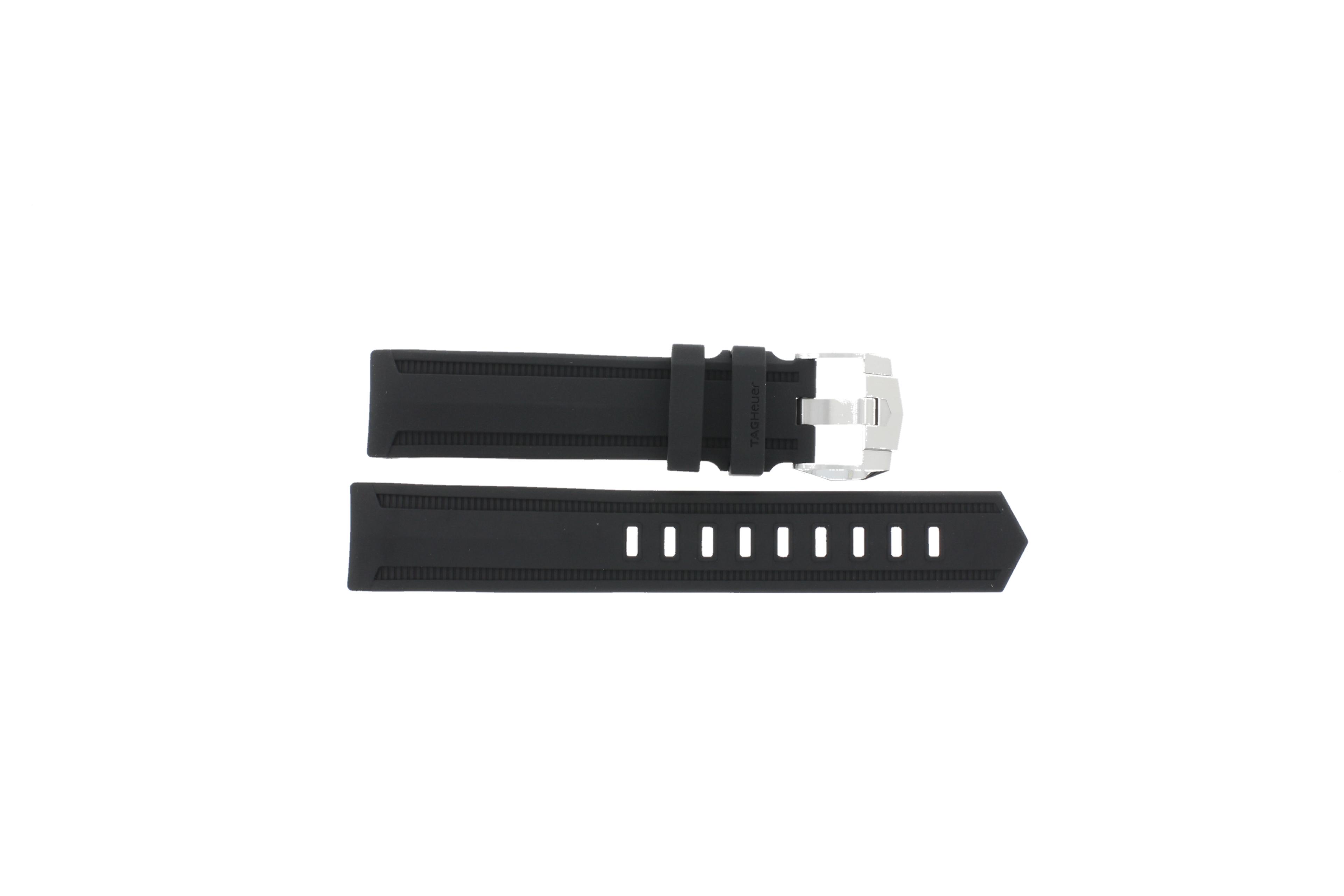 Watch strap Tag Heuer WAK2180 / BT0721 Rubber Black 20mm