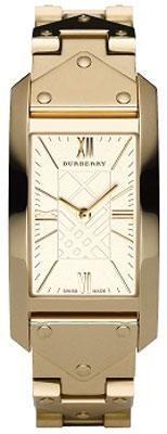 Watch strap Burberry BU1070 Steel Gold Toned