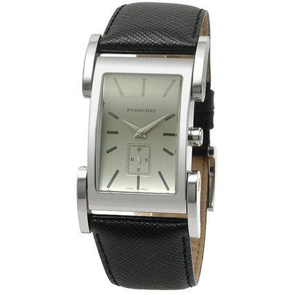 Watch strap Burberry BU1100 Leather Black 25mm