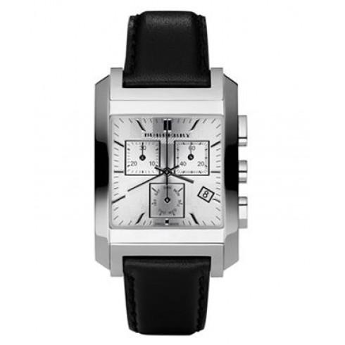 Watch strap Burberry BU1564 Leather Black 20mm