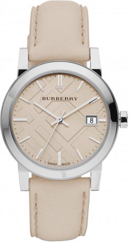 Watch strap Burberry BU9107 / BU9118 Leather Nude 18mm