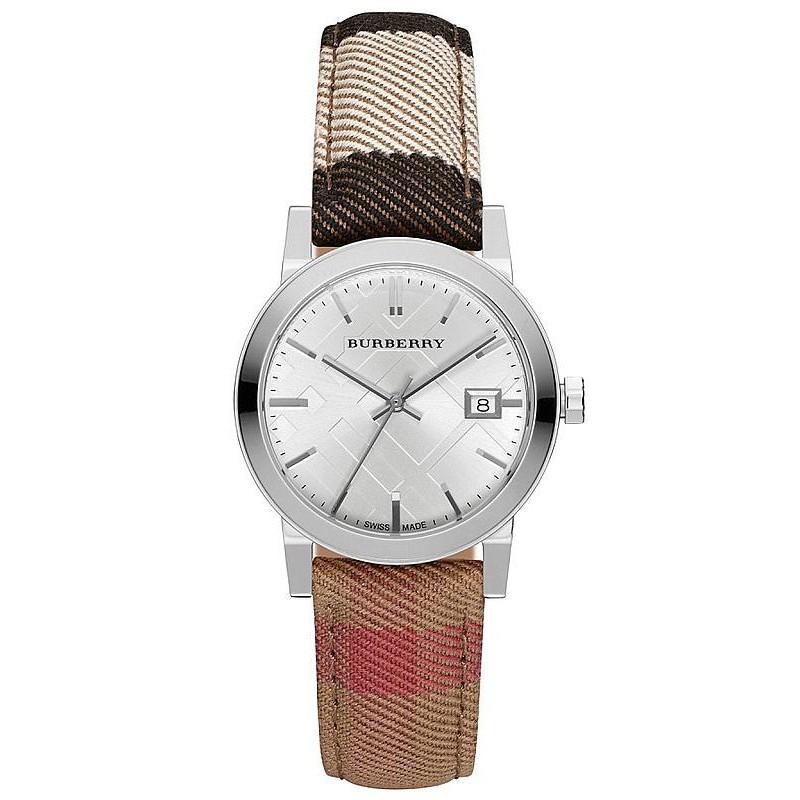 Watch strap Burberry BU9151 Leather/Textiles Multicolor 18mm