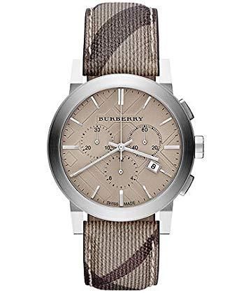 Watch strap Burberry BU9361 Leather Multicolor 22mm