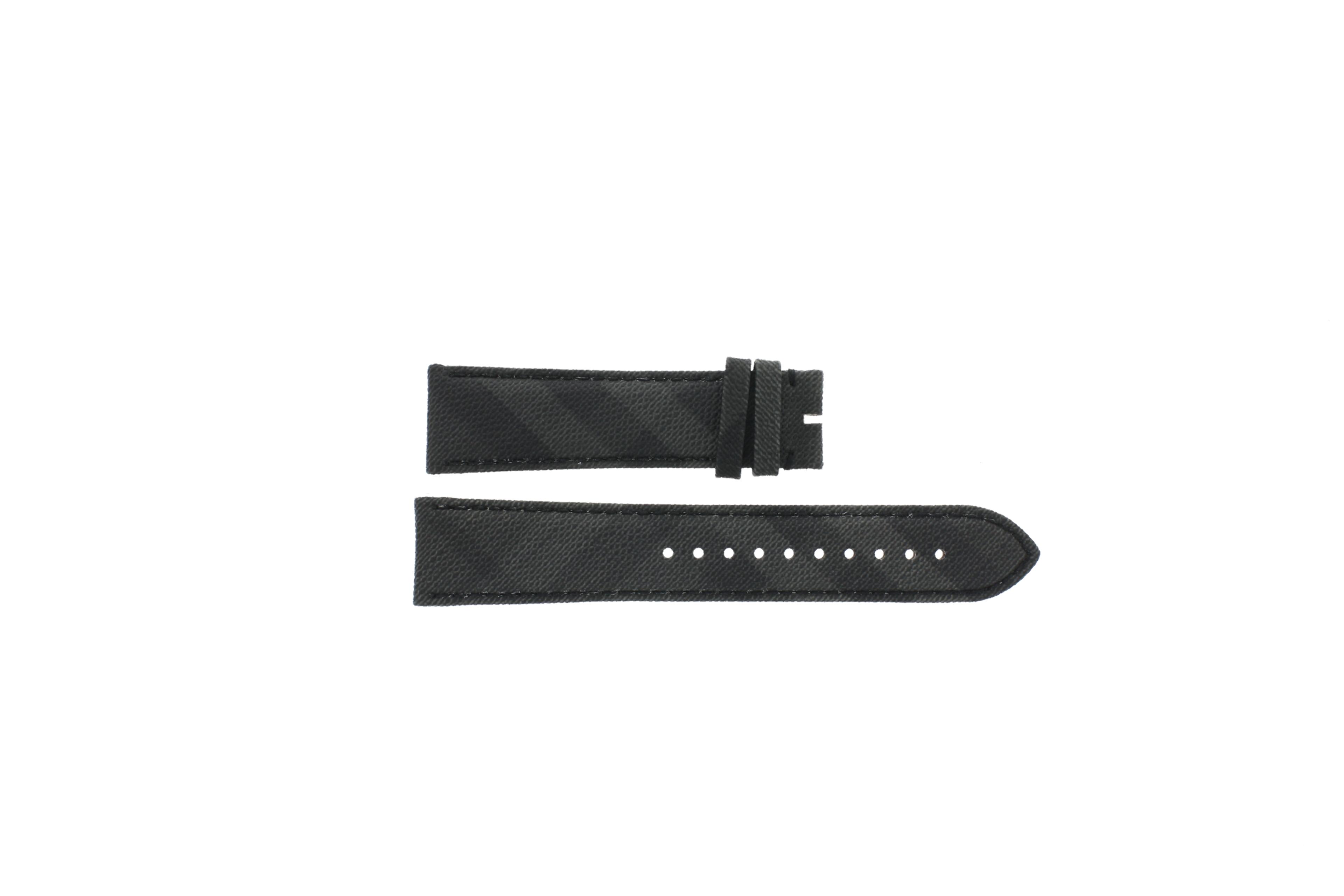 Watch strap Burberry BU9362 Leather/Plastic Black 22mm