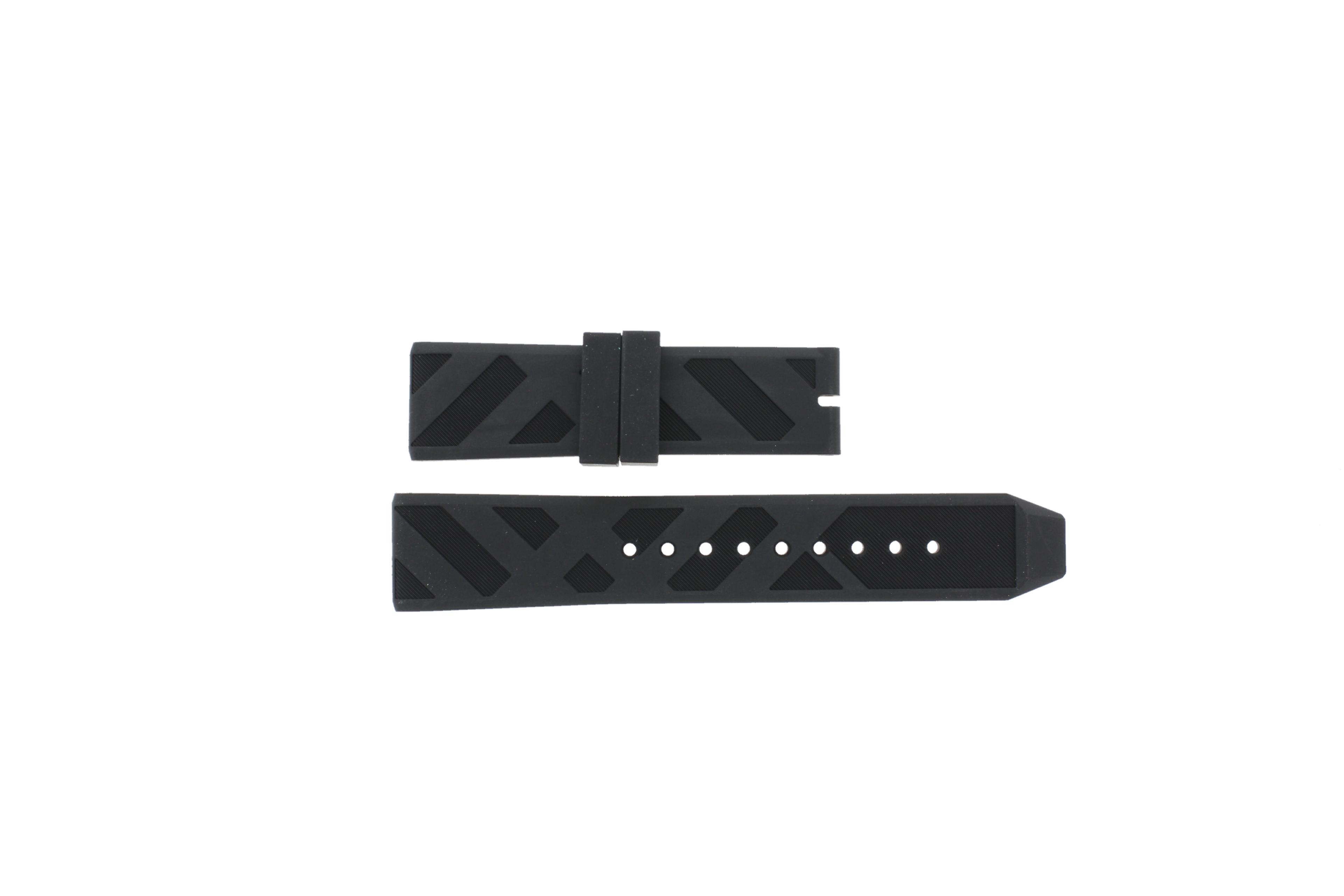 Watch strap Burberry BU9806 Rubber Black 22mm