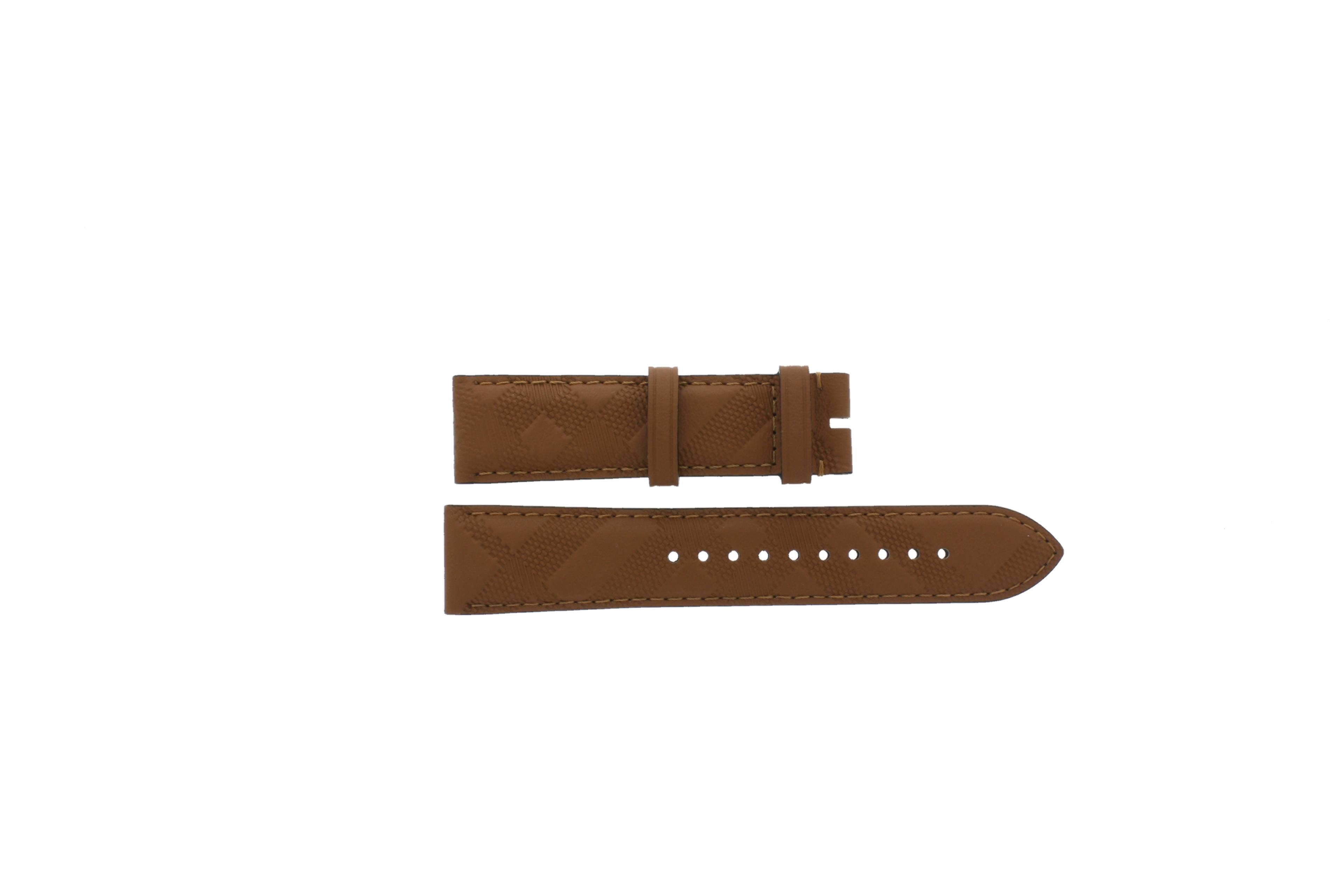 Watch strap Burberry BU9905 / BU9904 Leather Brown 22mm