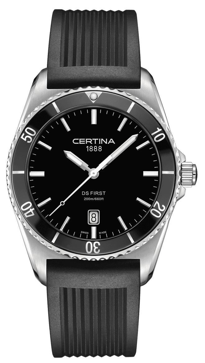 Watch strap Certina C603019574 Rubber Black 22mm