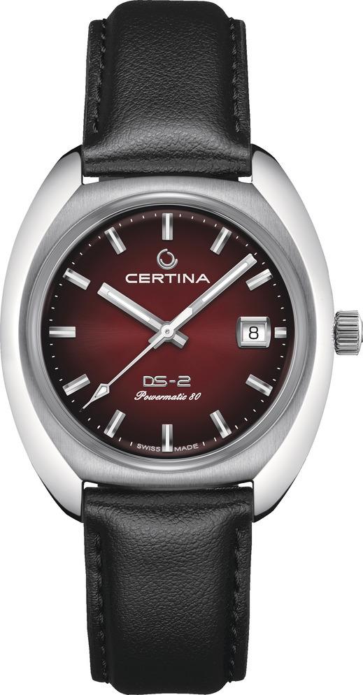 Watch strap Certina C604023363.C0244071742100A Leather Black 20mm