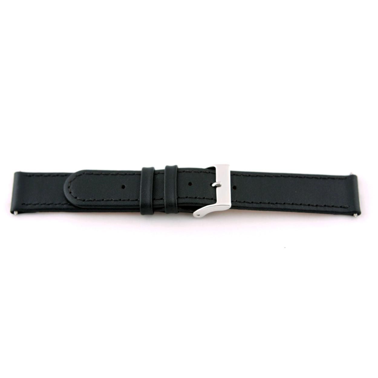 Watch strap Universal C100 Leather Black 12mm