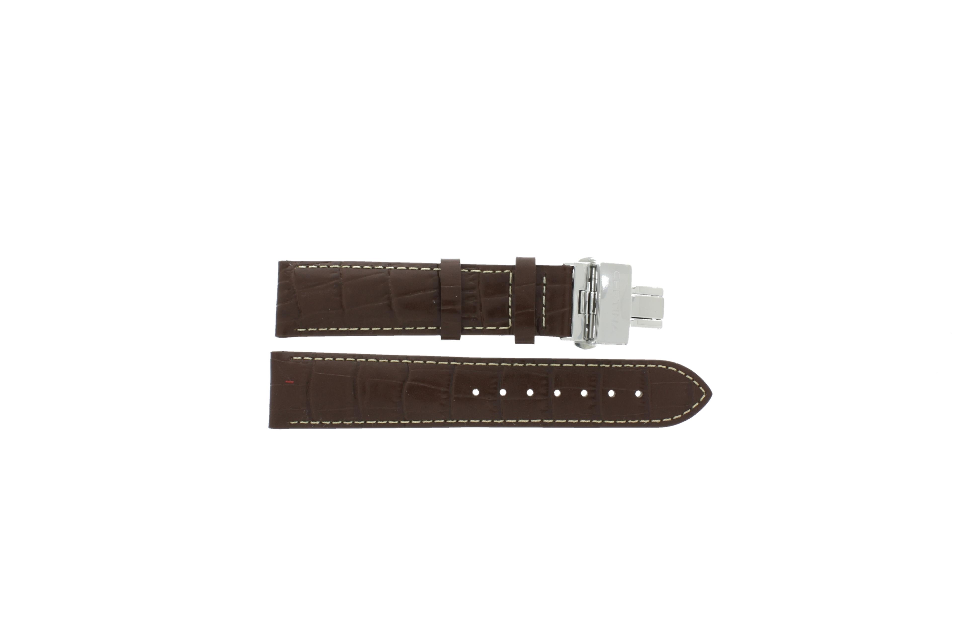 Watch strap Certina C600007148 / C53670294216A Leather Brown 20mm