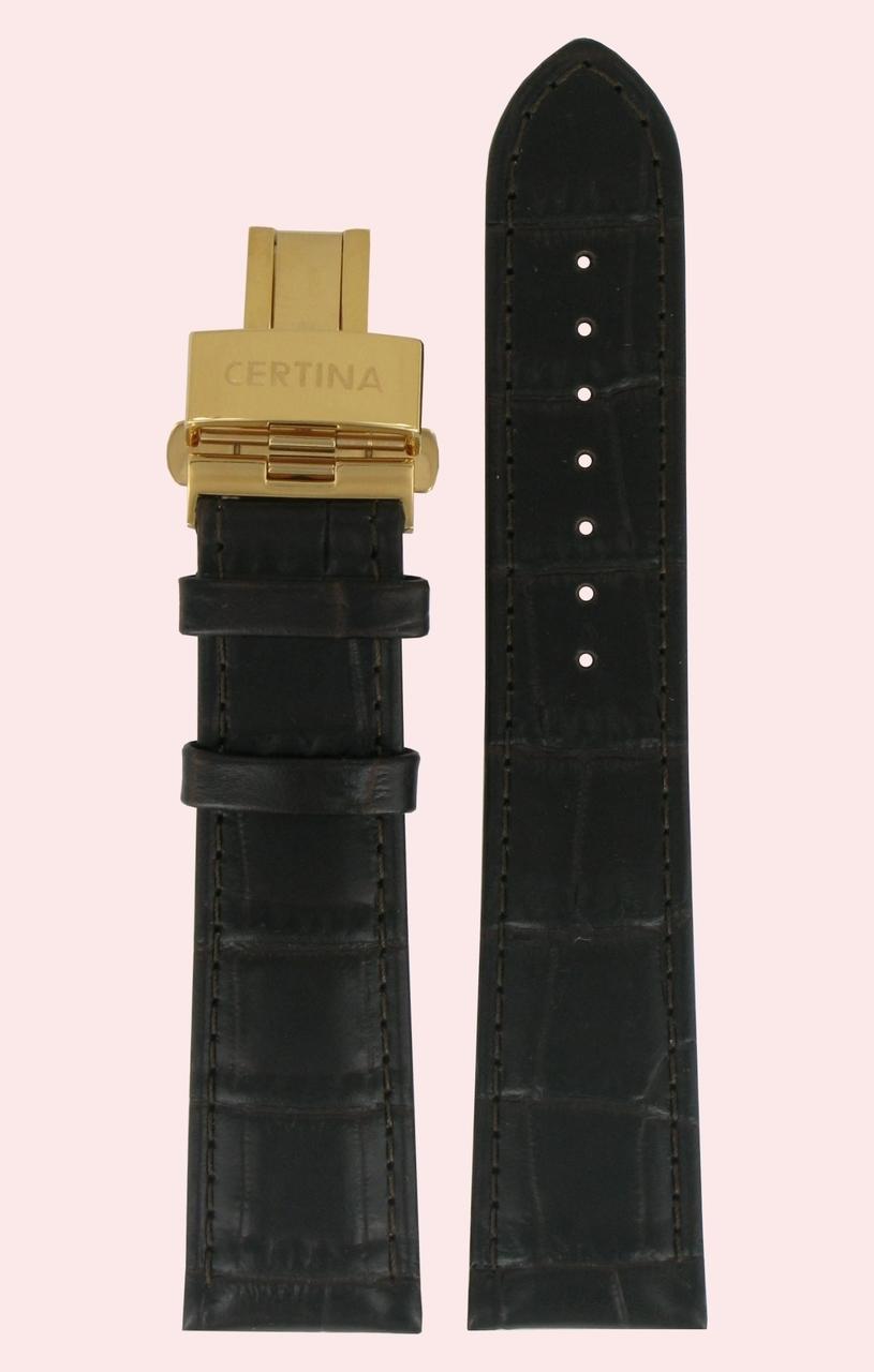 Watch strap Certina C600016450 Leather Brown 21mm