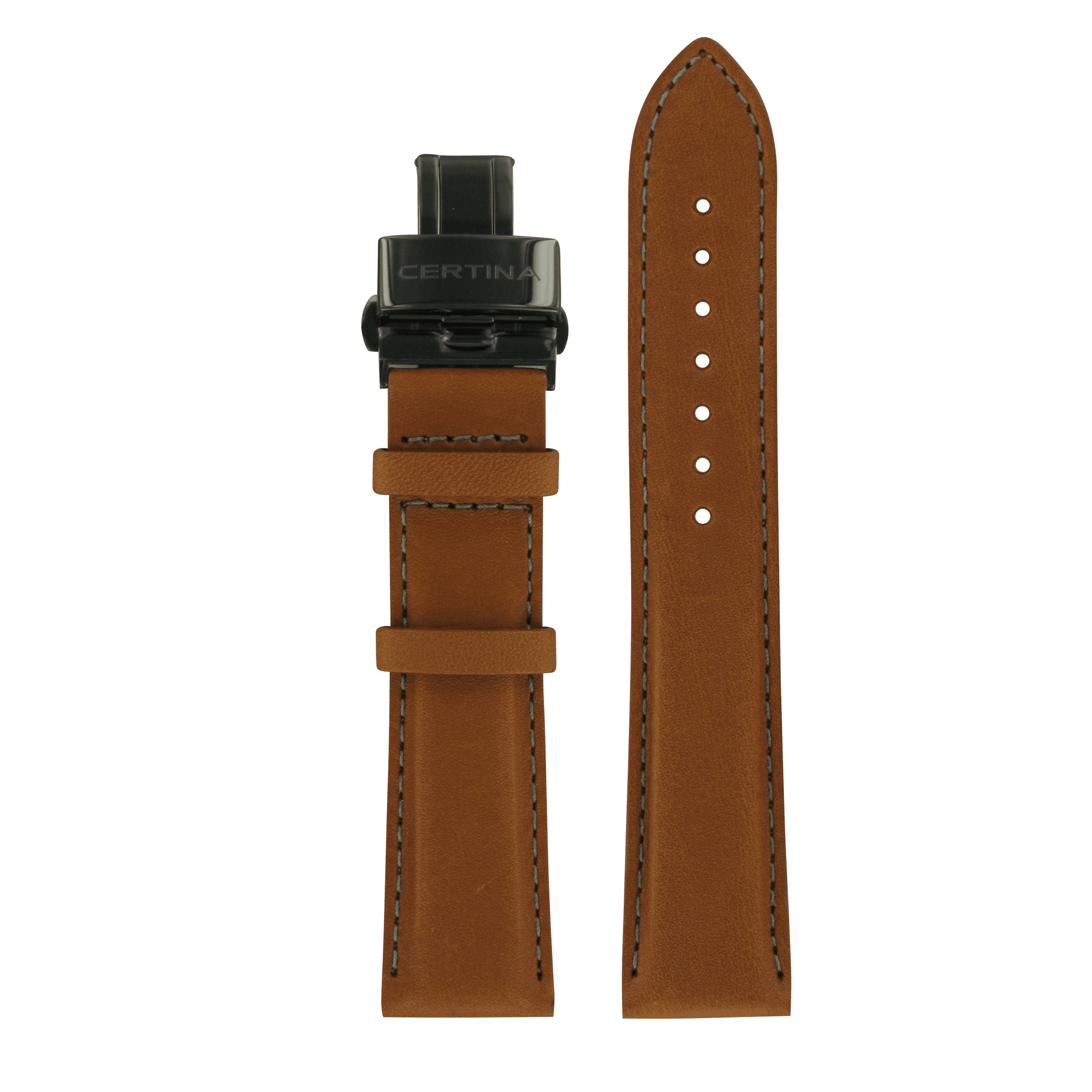 Watch strap Certina C600020149 Leather Brown 20mm