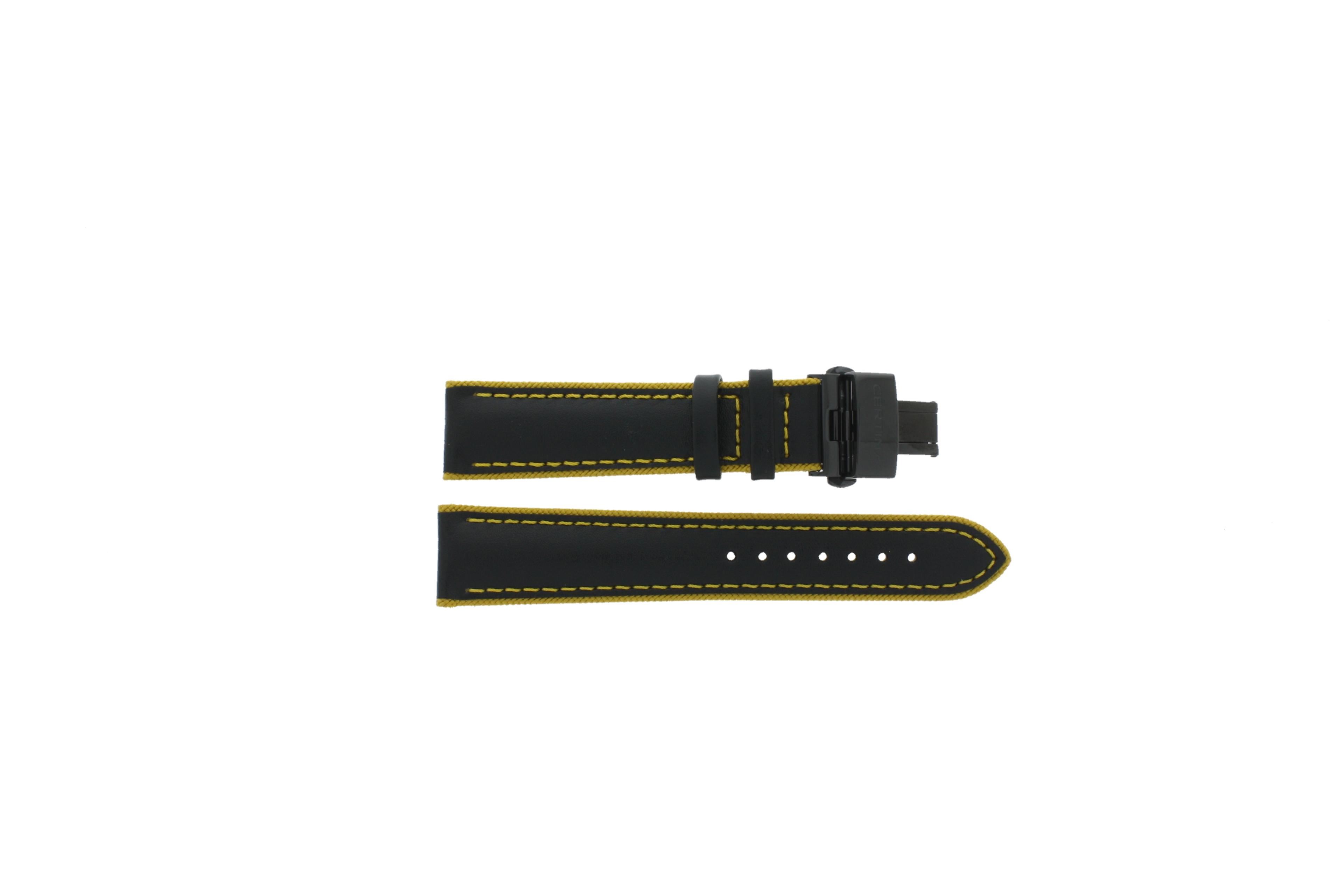 Watch strap Certina C0344533636700A / C600020871 Leather Black 20mm