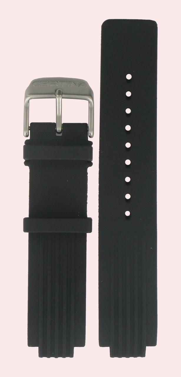 Watch strap Certina C603007326 Rubber Black 12mm