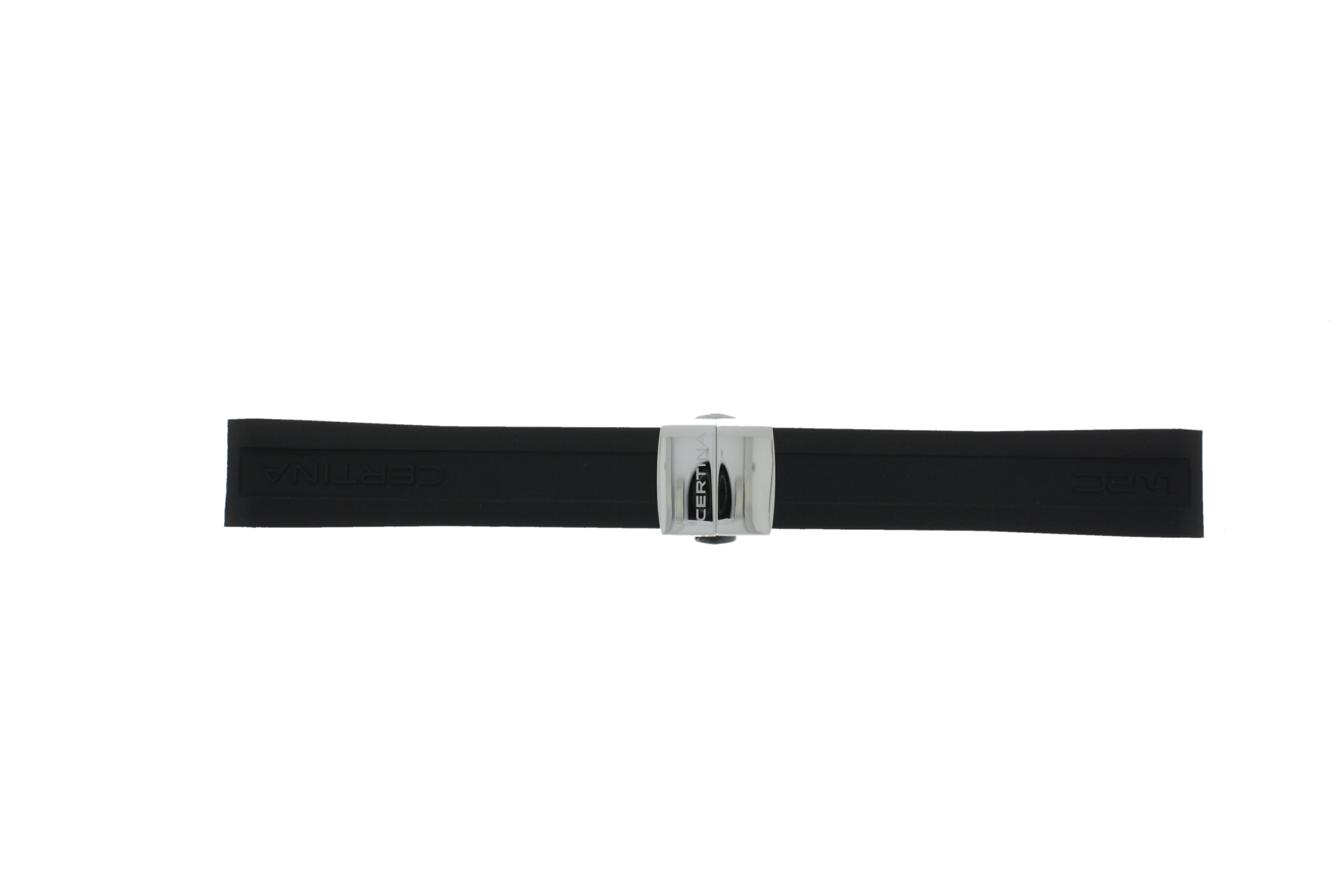 Watch strap Certina C603019309 Rubber Black 22mm