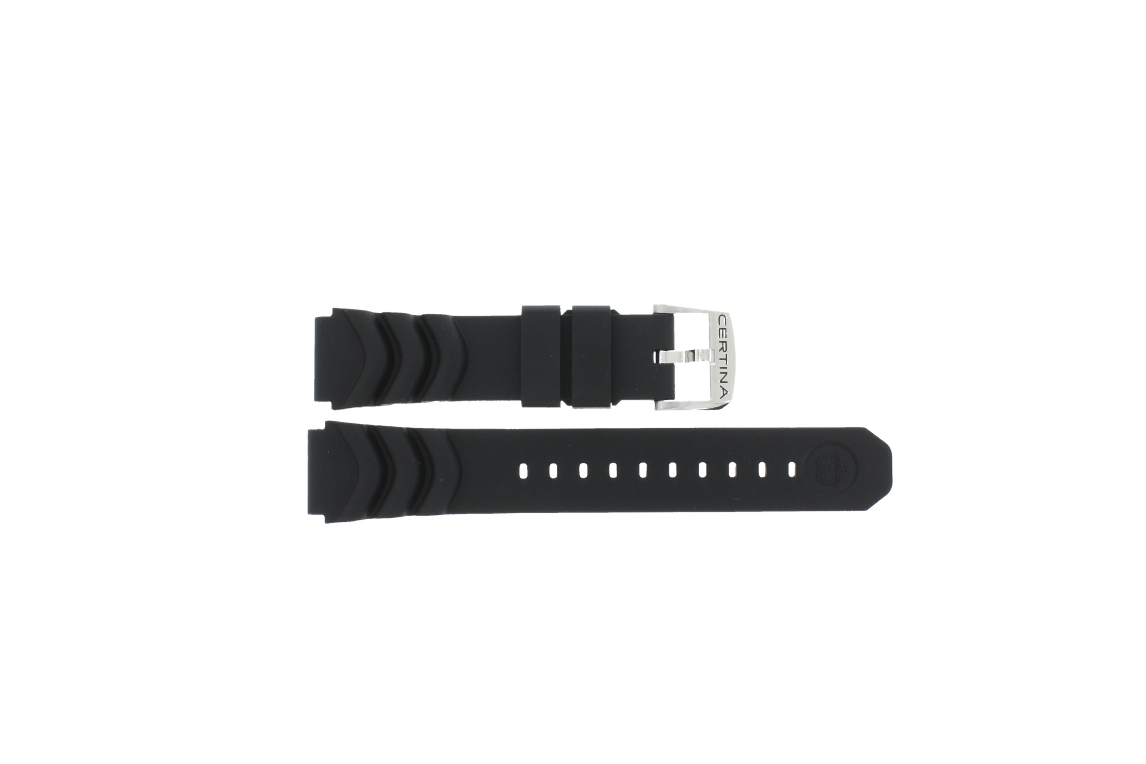 Watch strap Certina C603022980 Rubber Black 20mm