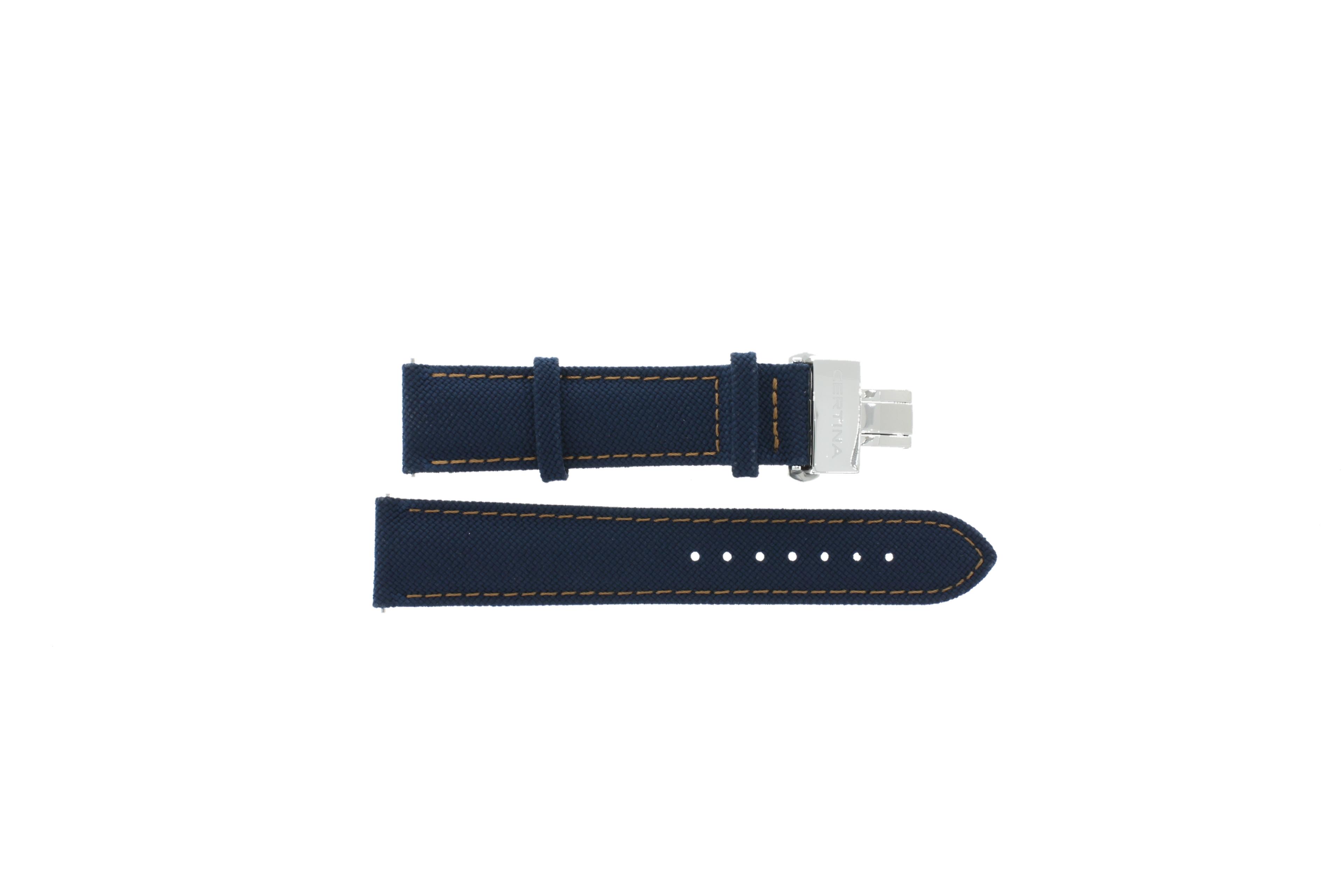 Watch strap Certina C0324301804101A Nylon/perlon Blue 20mm