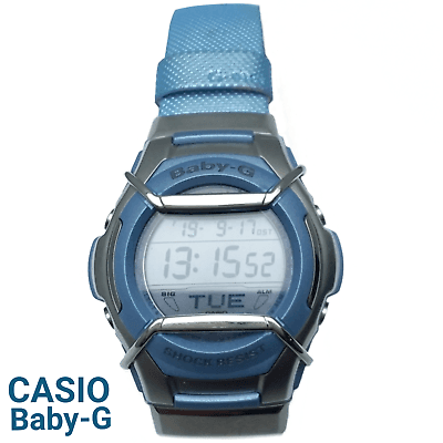 Watch strap Casio 10069757 / MSG-133L-2AV Leather Blue 20mm