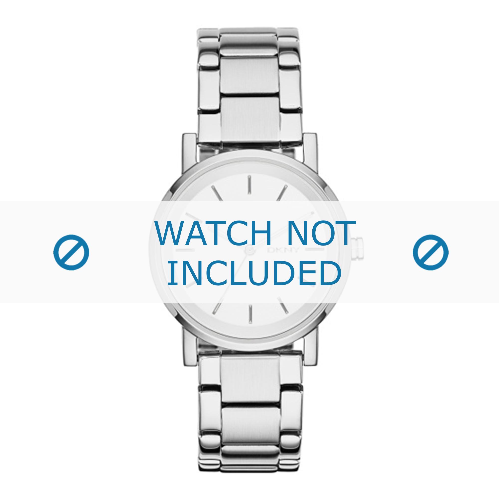 DKNY watch strap NY2342 Metal Silver 18mm