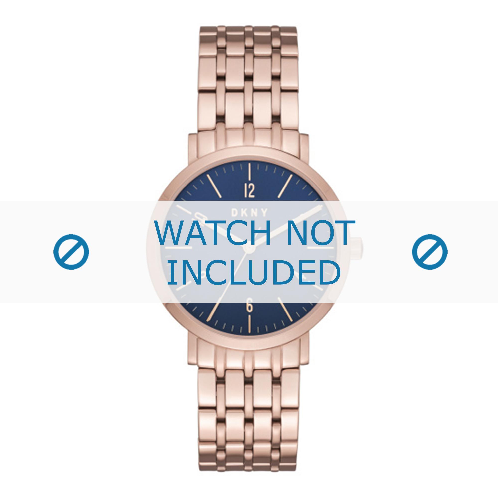 DKNY watch strap NY2611 Metal Rosé