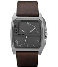 Watch strap Diesel DZ1409 Leather Brown 26mm