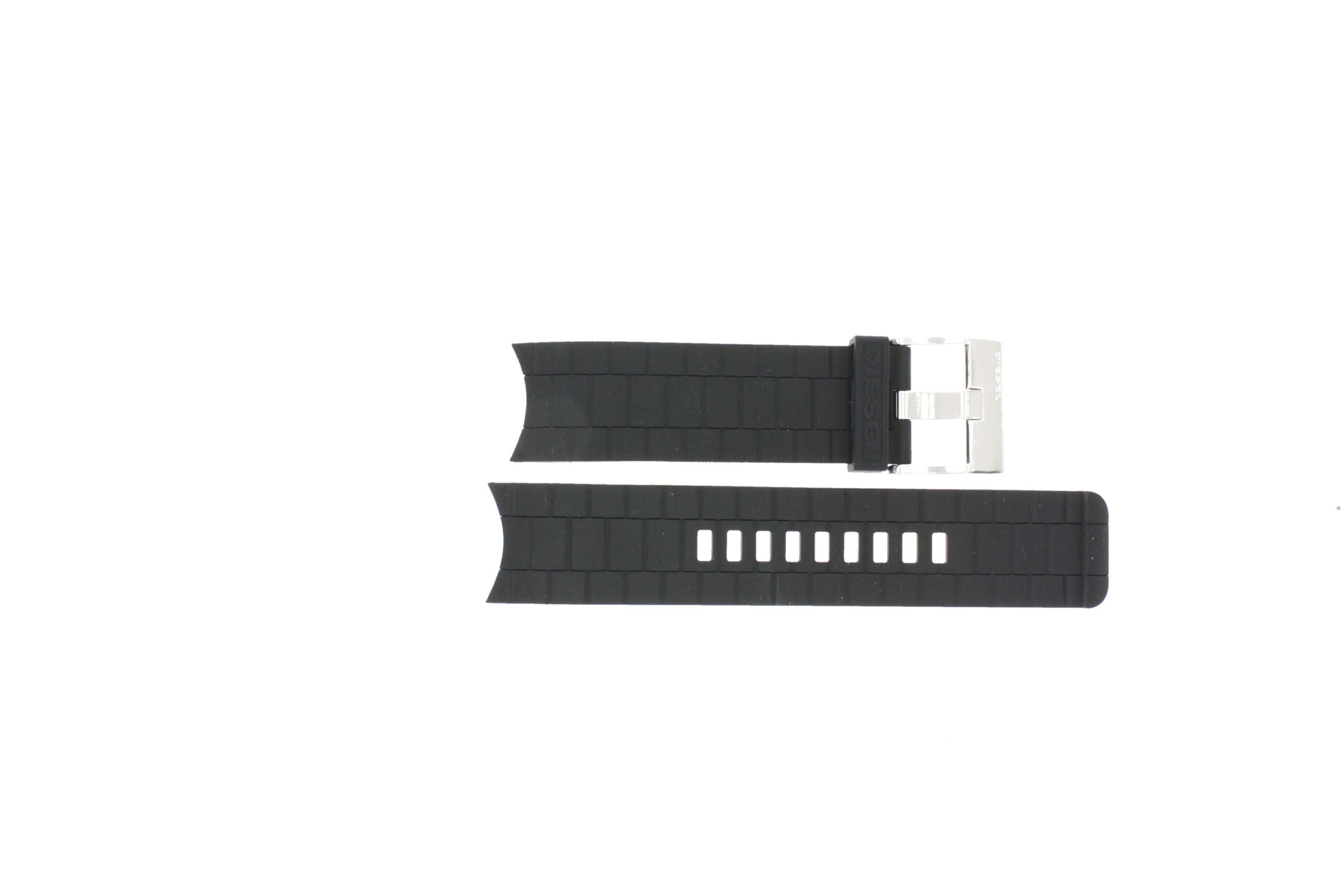 Diesel watch strap DZ1437 Rubber / plastic Black 24mm