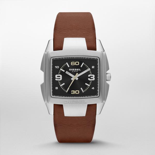 Watch strap Diesel DZ1628 Leather Brown 26mm