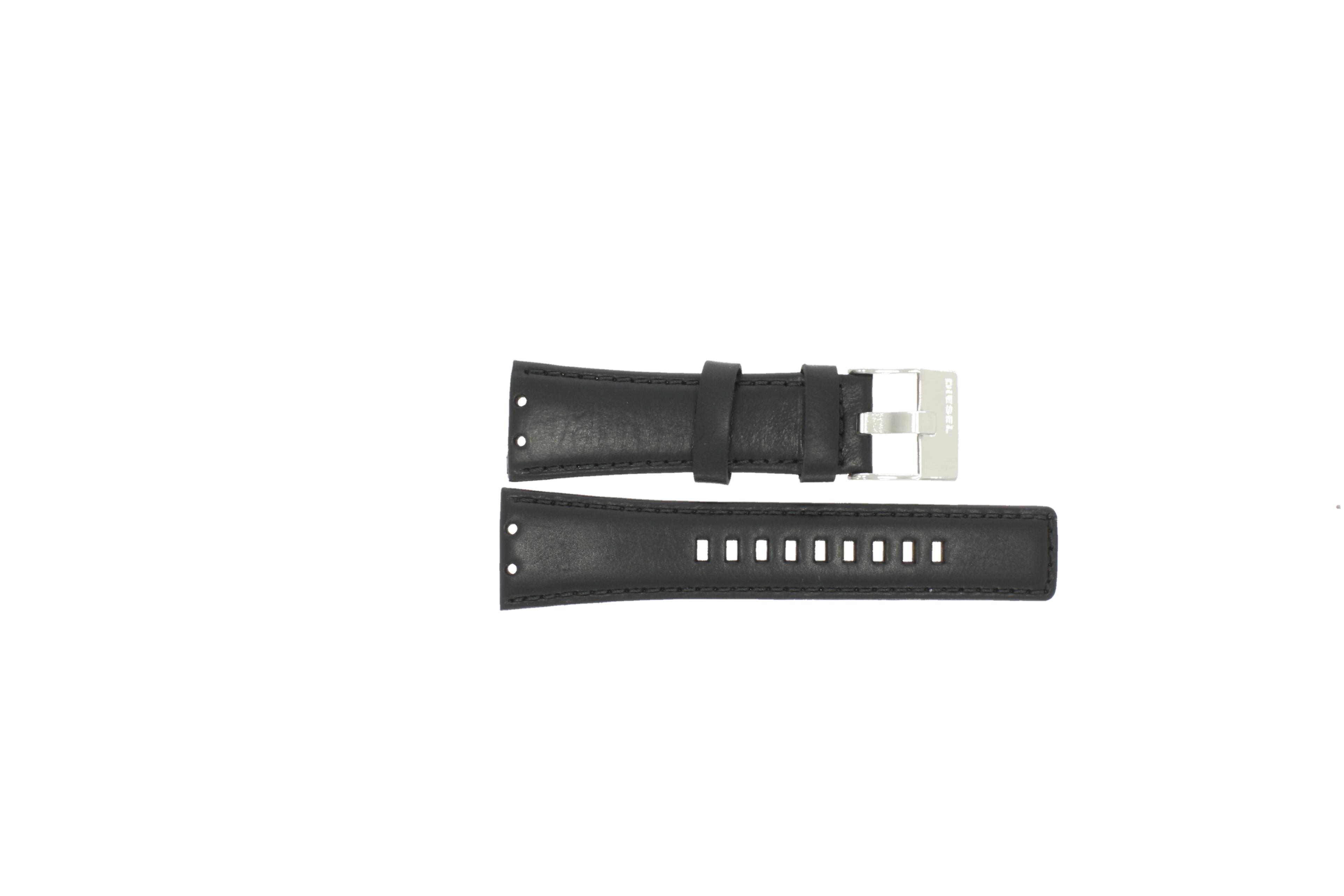 Watch strap Diesel DZ4112 / DZ4113 Leather Black 10mm