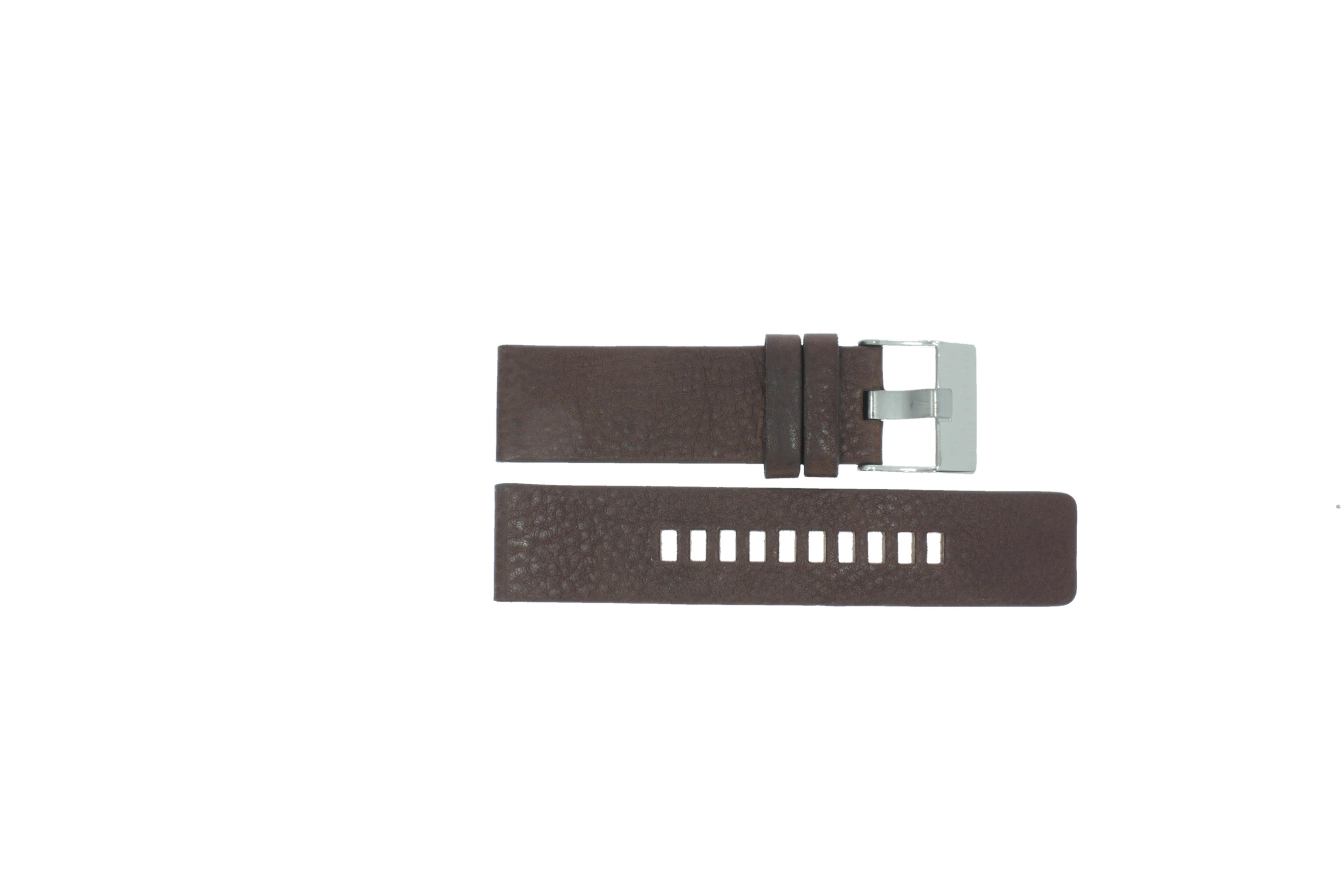 Watch strap Diesel DZ4387 Leather Brown 24mm