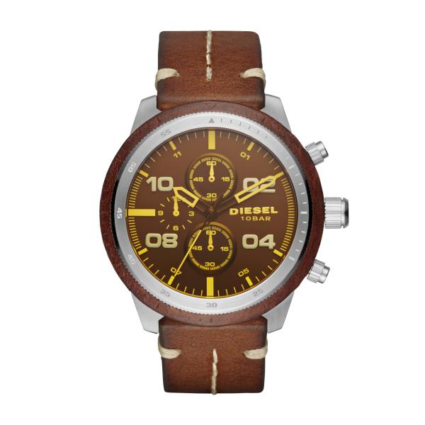 Watch strap Diesel DZ4440 Leather Brown 24mm