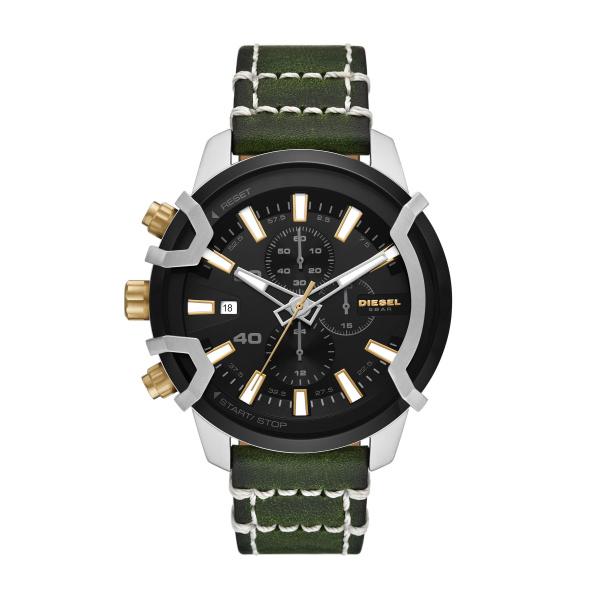 Watch strap Diesel DZ4585 Leather Green 22mm