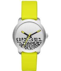 Watch strap Diesel DZ5589 Leather Yellow 18mm