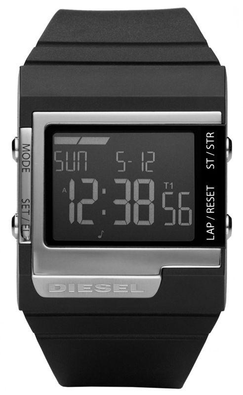 Watch strap Diesel DZ7130 Rubber Black