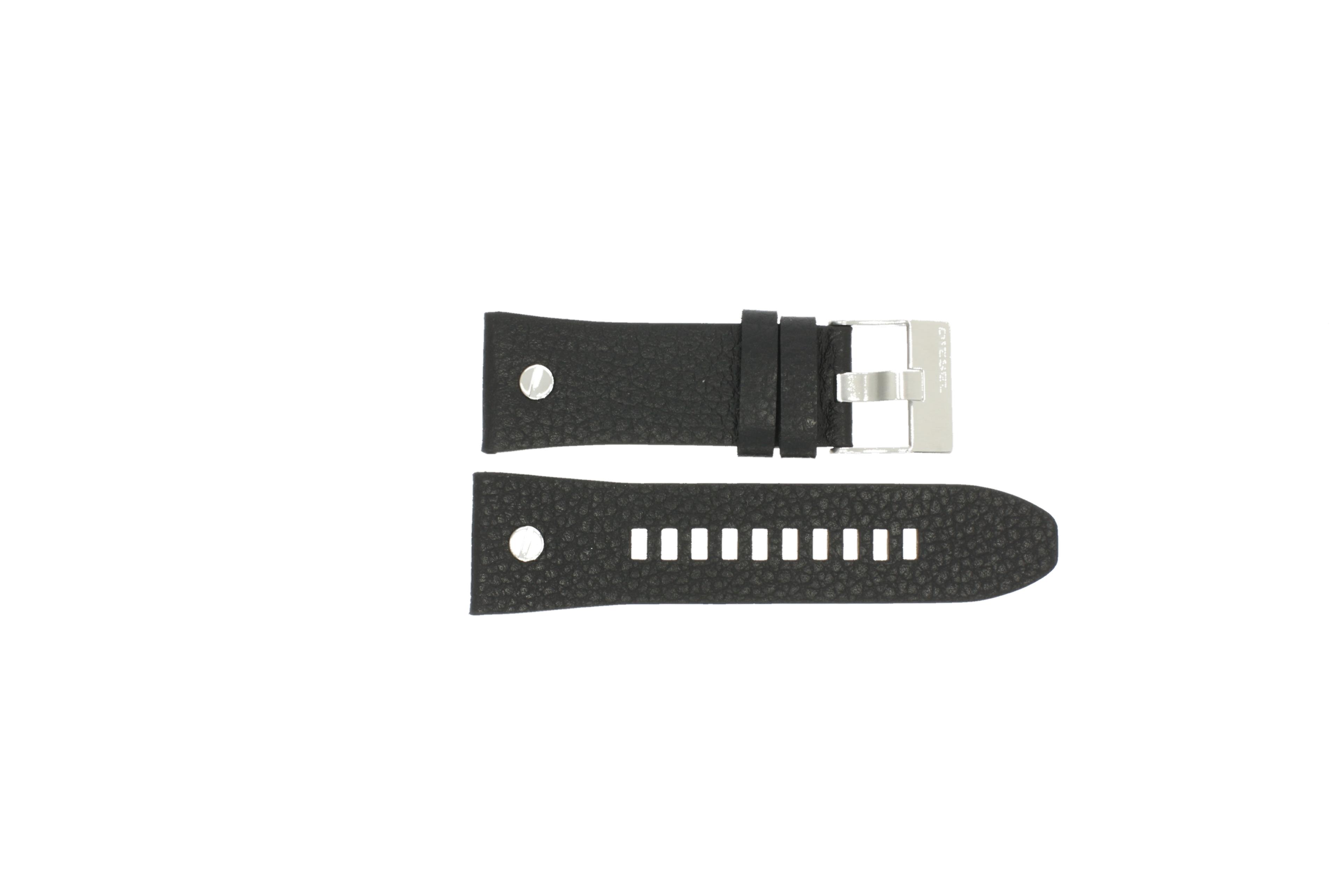 Watch strap Diesel DZ7313 Leather Black 28mm