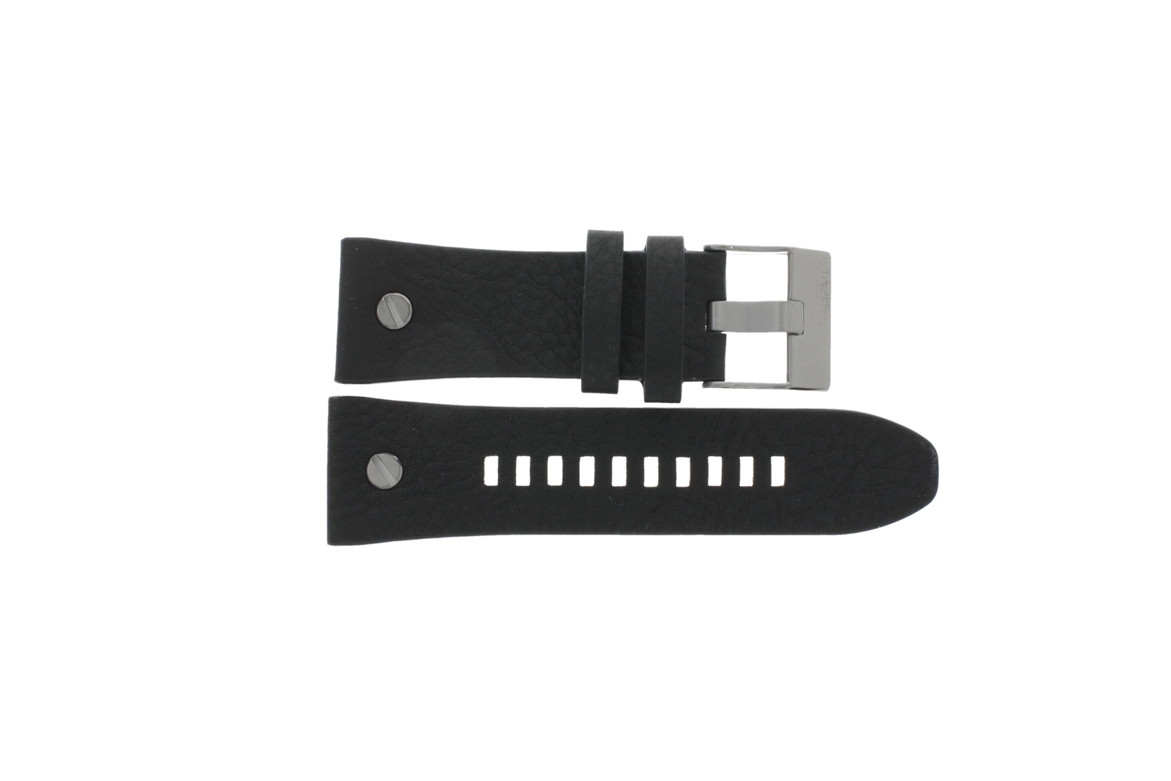 Watch strap Diesel DZ7348 Leather Black 28mm