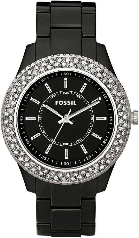 Watch strap Fossil ES2445 Plastic Black