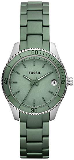 Watch strap Fossil ES3047 Aluminum Green 14mm