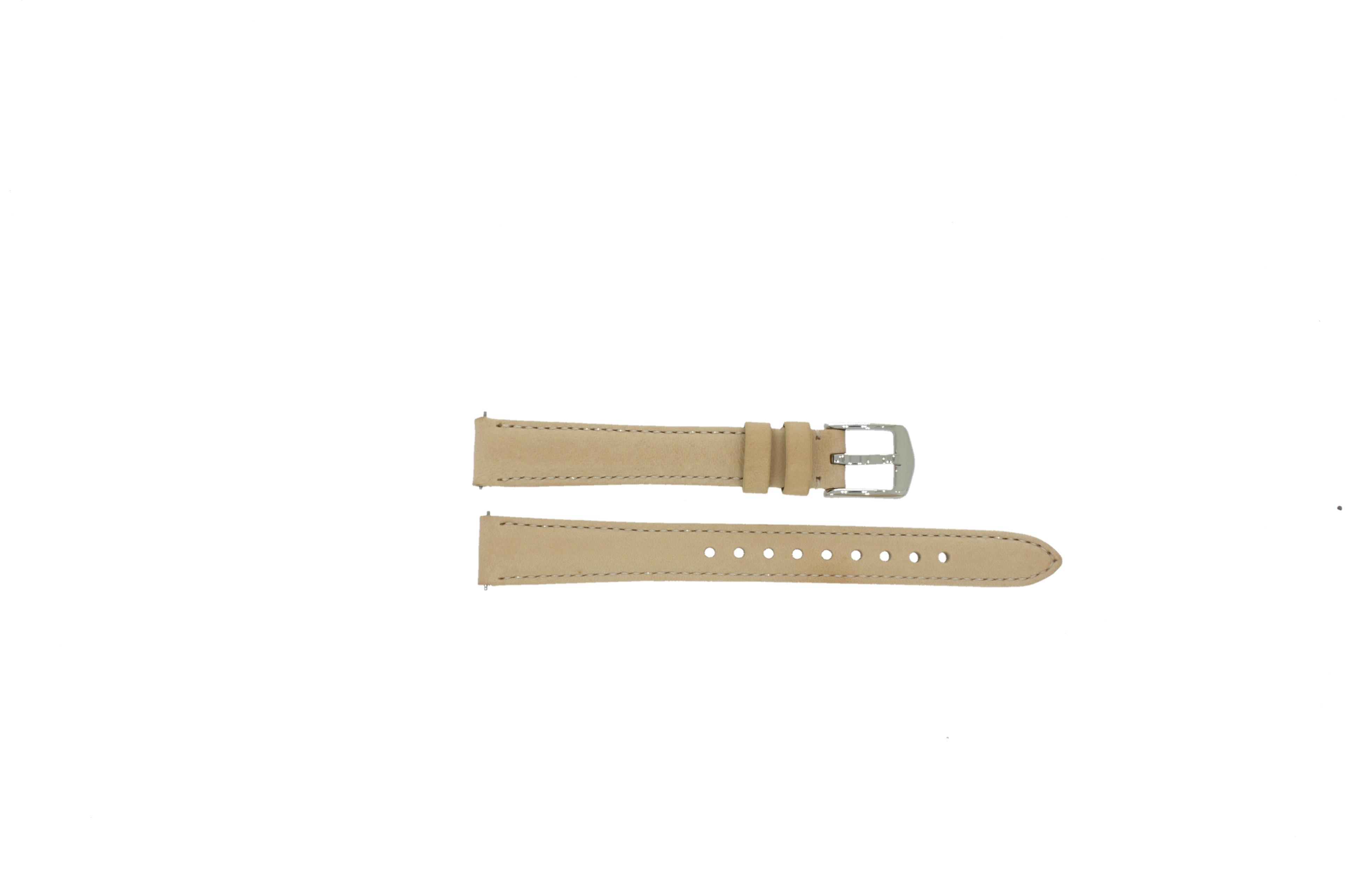 Watch strap Fossil ES4206 Leather Cream white 14mm